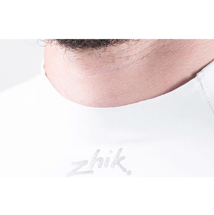 2024 Zhik Hombres Eco UPF50+ Lycra De Manga Larga Spandex DTP-0063 - White